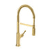hansgrohe Locarno Semi-Pro Kitchen Faucet, 2-Spray, 1.75 GPM, brushed gold optic