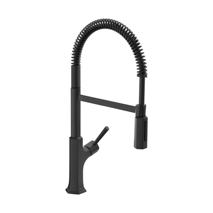hansgrohe Locarno Semi-Pro Kitchen Faucet, 2-Spray, 1.75 GPM, matte black