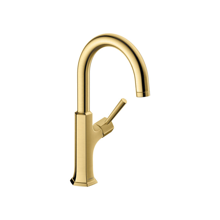 hansgrohe Locarno Bar Faucet, 1.5 GPM, brushed gold optic