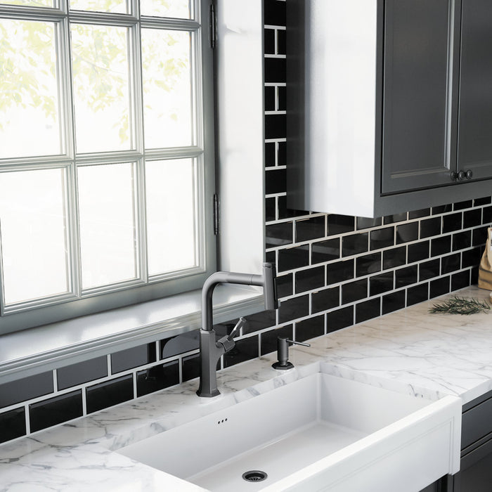 hansgrohe Locarno HighArc Kitchen Faucet, 2-Spray Pull-Out, 1.75 GPM