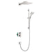 hansgrohe Raindance E Thermostatic Showerhead/Wallbar Set with Rough, 2.0 GPM, chrome