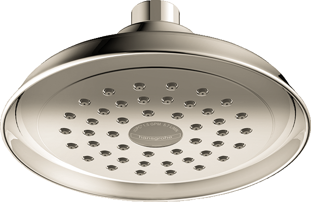 hansgrohe Joleena Showerhead 150 1-Jet, 2.5 GPM, polished nickel