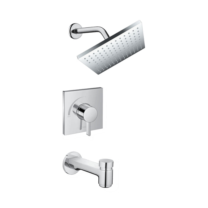 hansgrohe Vernis Blend Pressure Balance Tub/Shower Set, 2.5 GPM, chrome