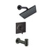 hansgrohe Vernis Blend Pressure Balance Tub/Shower Set, 1.5 GPM, matte black