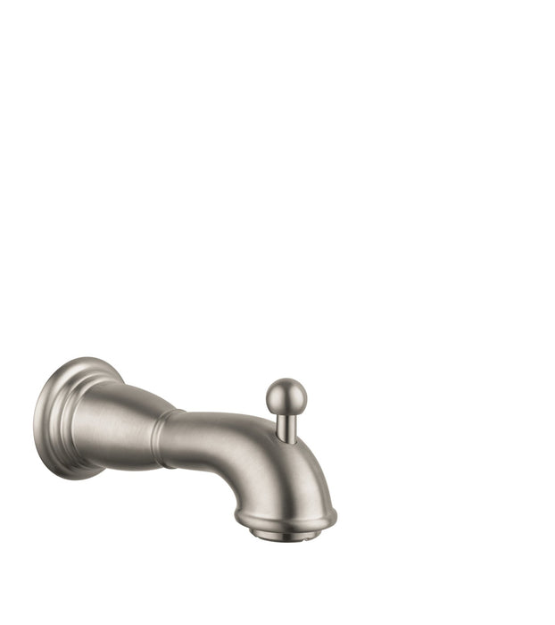 hansgrohe Logis Classic Tub Spout with Diverter, brushed nickel