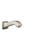 hansgrohe Metris C Tub Spout, brushed nickel