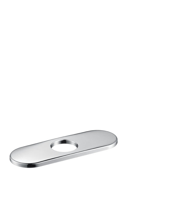 hansgrohe C Accessories Base Plate for Traditional Single-Hole Faucets, 6", chrome