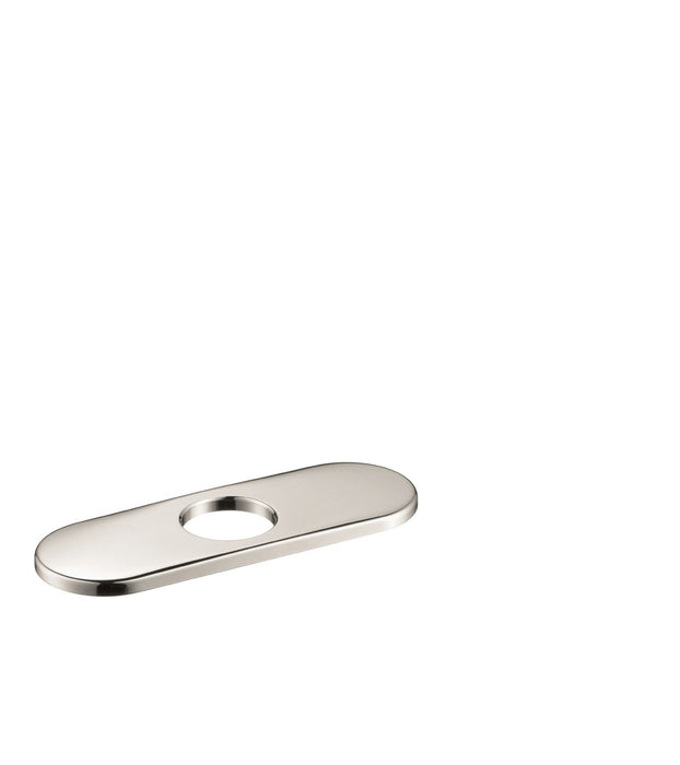 hansgrohe C Accessories Base Plate for Traditional Single-Hole Faucets, 6", polished nickel