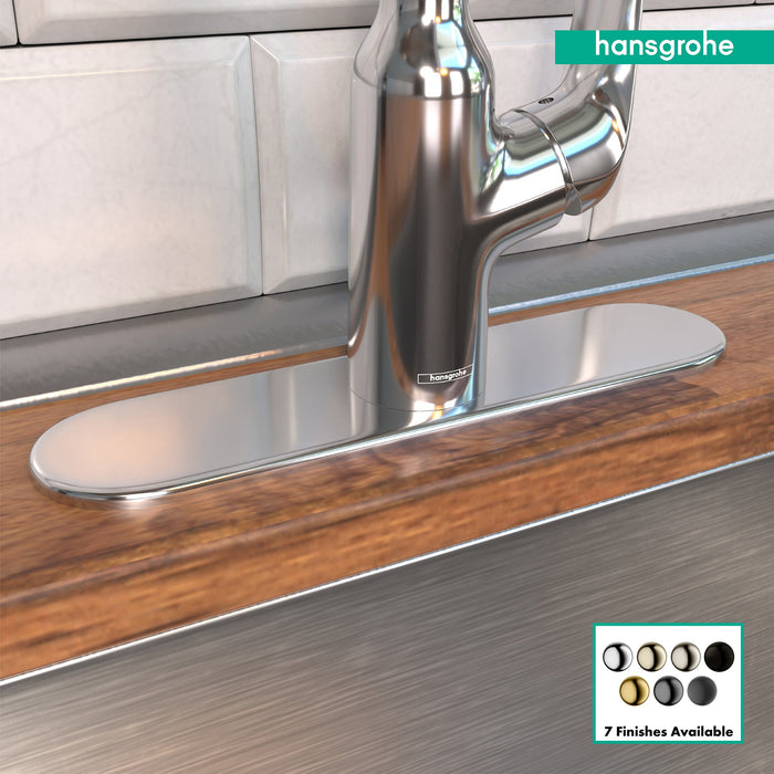 hansgrohe Base Plate for Single-Hole Kitchen Faucets, 10", chrome - view 3
