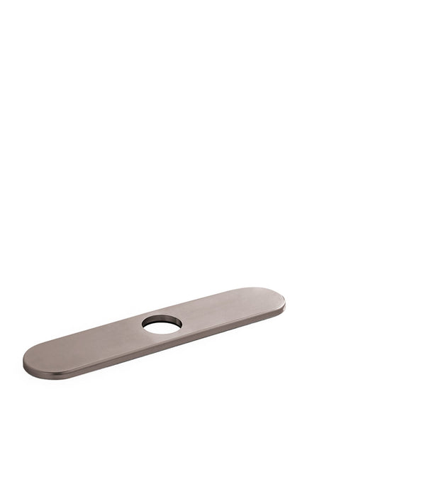 hansgrohe Base Plate for Single-Hole Kitchen Faucets, 10", stainless steel optic