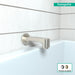 hansgrohe Metris S Tub Spout, brushed nickel - view 3