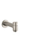 hansgrohe Metris S Tub Spout with Diverter, brushed nickel