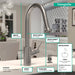 hansgrohe Talis S?? HighArc Kitchen Faucet, 2-Spray Pull-Down, 1.75 GPM, stainless steel optic - view 4