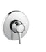 hansgrohe Ecostat Classic Pressure Balance Trim, Round, chrome