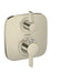 hansgrohe Ecostat E Thermostatic Trim with Volume Control, brushed nickel