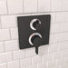 hansgrohe Ecostat Square Thermostatic Trim with Volume Control, matte black - view 2