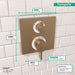 hansgrohe Ecostat Square Thermostatic Trim with Volume Control and Diverter, brushed bronze - view 4