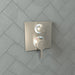 hansgrohe Ecostat Square Thermostatic Trim with Volume Control and Diverter, brushed nickel - view 2