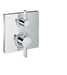 hansgrohe Ecostat Square Thermostatic Trim with Volume Control and Diverter, chrome
