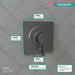 hansgrohe Ecostat Square Pressure Balance Trim, brushed black chrome - view 4