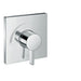 hansgrohe Ecostat Square Pressure Balance Trim, chrome