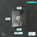 hansgrohe Ecostat Square Pressure Balance Trim, chrome - view 4