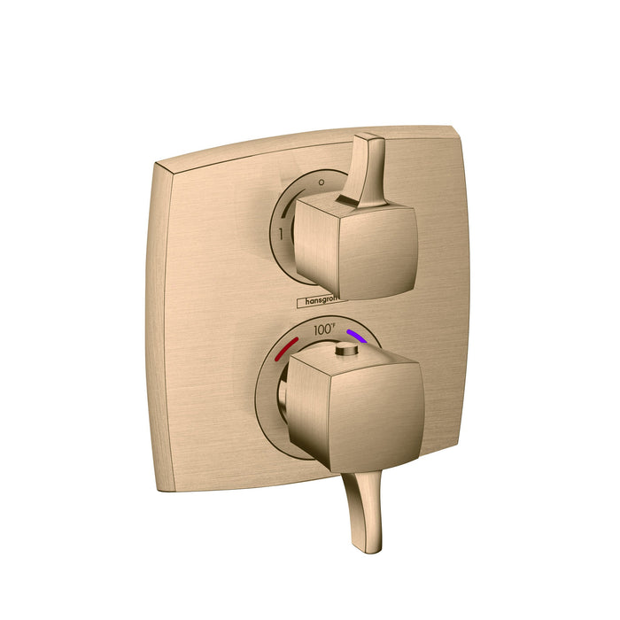hansgrohe Ecostat Classic Thermostatic Trim with Volume Control, Square