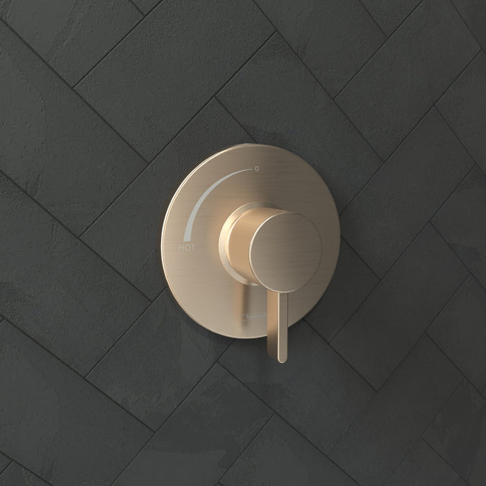 hansgrohe Ecostat S Pressure Balance Trim, brushed bronze - view 2