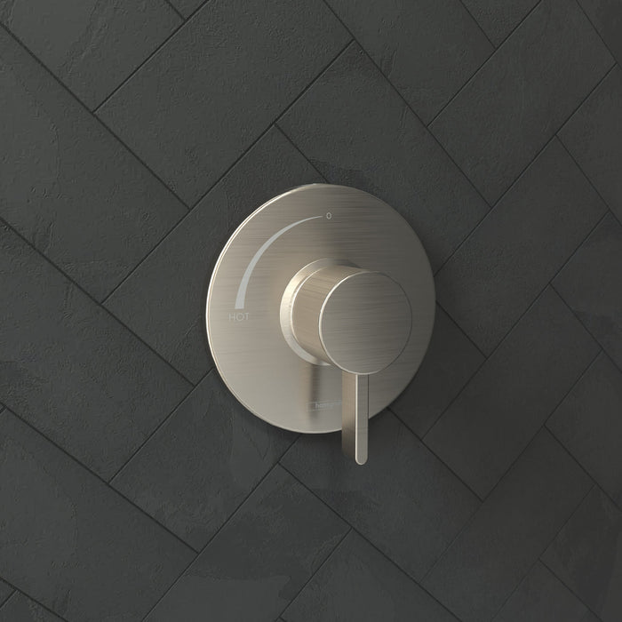 hansgrohe Ecostat S Pressure Balance Trim, brushed nickel - view 2