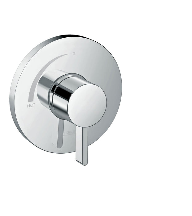 hansgrohe Ecostat S Pressure Balance Trim, chrome