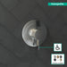 hansgrohe Ecostat S Pressure Balance Trim, chrome - view 3