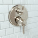 hansgrohe Ecostat Classic Thermostatic Trim with Volume Control, Round, polished nickel - view 2