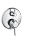 hansgrohe Ecostat Classic Thermostatic Trim with Volume Control and Diverter, Round, chrome
