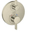 hansgrohe Ecostat S Thermostatic Trim with Volume Control, brushed nickel