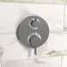 hansgrohe Ecostat S Thermostatic Trim with Volume Control and Diverter, brushed black chrome - view 2