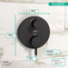 hansgrohe Ecostat S Thermostatic Trim with Volume Control and Diverter, matte black - view 4