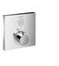 hansgrohe ShowerSelect Thermostatic Trim for 1 Function, Square, chrome