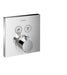 hansgrohe ShowerSelect Thermostatic Trim for 2 Functions, Square, chrome