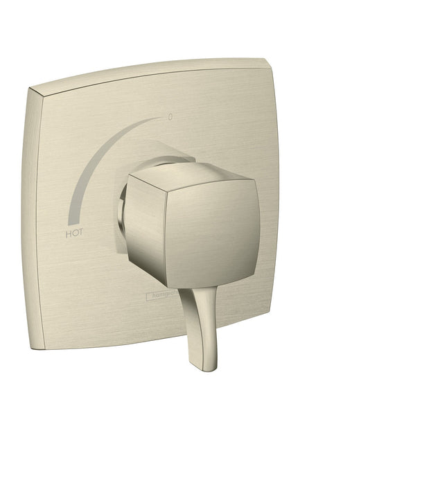 hansgrohe Ecostat Classic Pressure Balance Trim, Square, brushed nickel