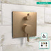 hansgrohe Ecostat Pressure Balance Trim Square with Diverter, brushed bronze - view 3