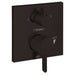 hansgrohe Ecostat Pressure Balance Trim Square with Diverter, matte black