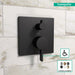 hansgrohe Ecostat Pressure Balance Trim Square with Diverter, matte black - view 3