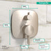 hansgrohe Ecostat Pressure Balance Trim Square with Diverter, brushed nickel - view 4