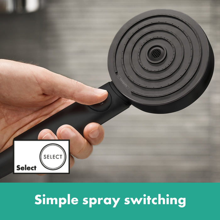 hansgrohe Pulsify S Handshower 105 3-Jet, 2.5 GPM, matte black - view 5