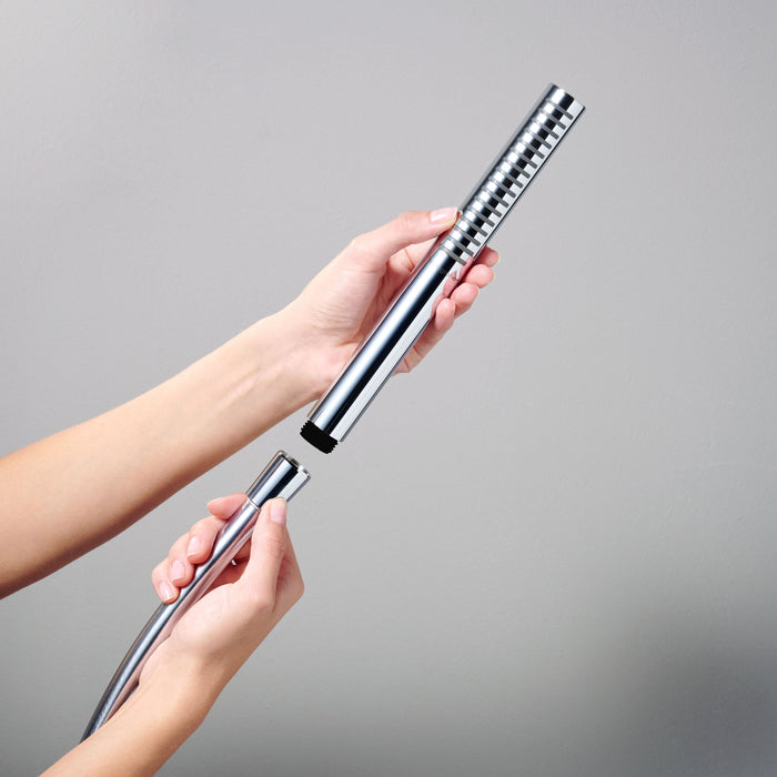 hansgrohe Pulsify S Baton Handshower 100 1-Jet, 2.5 GPM, chrome - view 3