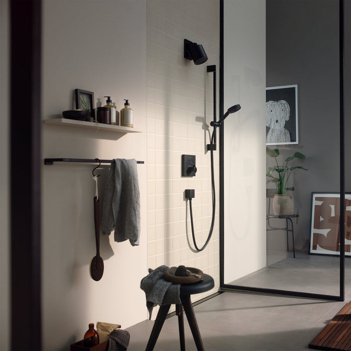 hansgrohe Pulsify S Showerhead 105 1-Jet, 1.75 GPM, matte black - view 6