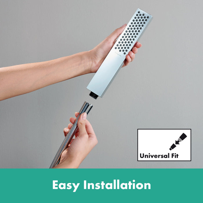 hansgrohe Pulsify E Baton Handshower 100 1-Jet, 1.75 GPM, chrome - view 6