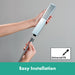 hansgrohe Pulsify E Baton Handshower 100 1-Jet, 1.75 GPM, chrome - view 6