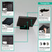 hansgrohe Pulsify E Showerhead 260 1-Jet, 2.5 GPM, matte black - view 2