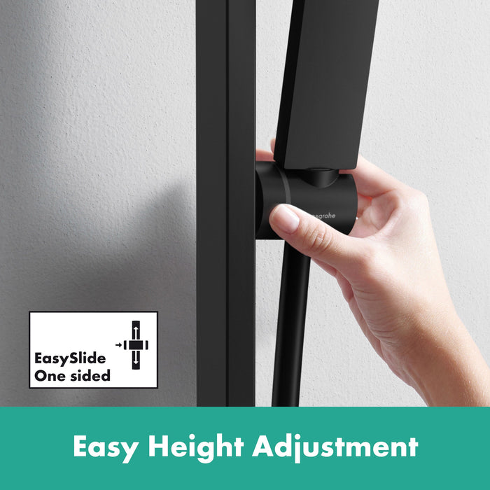 hansgrohe Pulsify E Wallbar Set 100 1-Jet 24", 2.5 GPM, matte black - view 5